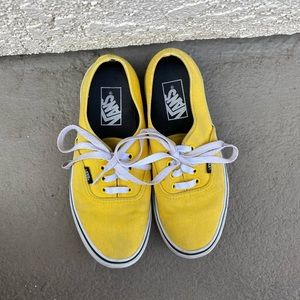 Yellow Vans women’s size 6.5 men’s size 5